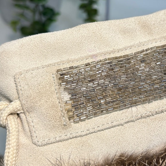 Coach Maryann Suede Angora Fur Boots Women’s Size 7 B - Picture 14 of 16